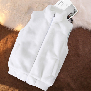 帅气大码 修身 保暖毛绒坎肩男 马甲男潮流韩版 男外套仿貂绒背心冬季