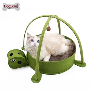 乌龟造型宠物猫咪床猫抓板玩乐天地自带耐咬猫薄荷玩具木球猫窝