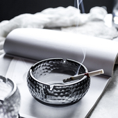 办公室大号摆件个性 北欧创意烟灰缸 茶几 客厅 玻璃烟灰缸 家用