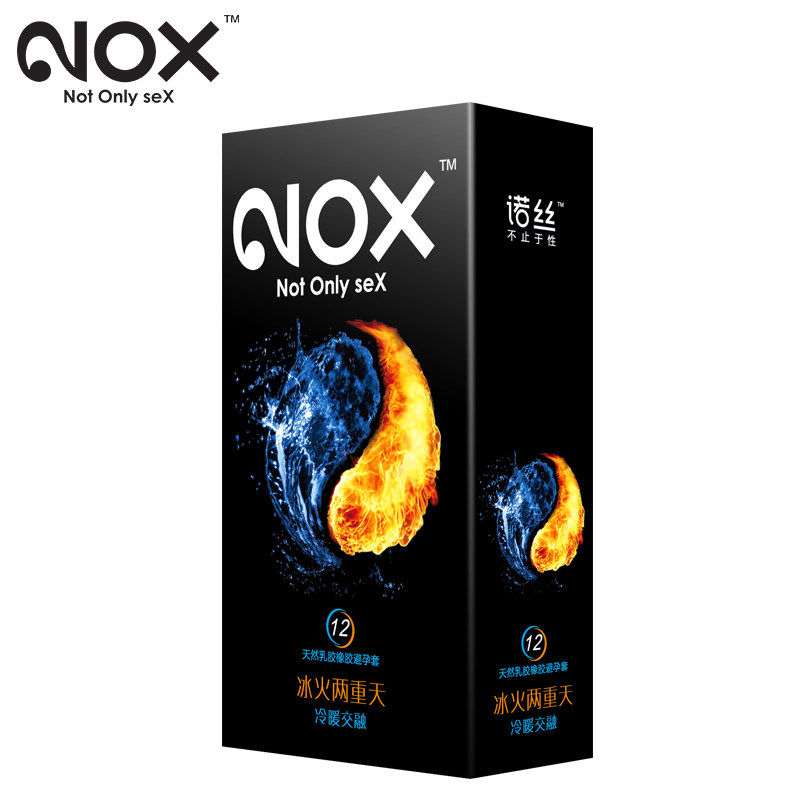 诺丝 冰火两重天避孕套 12支 冰火套成人性用品安全套套进口情趣