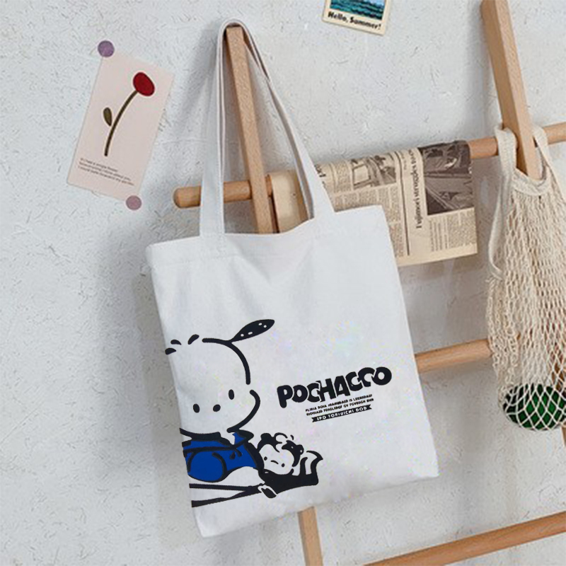 韩版帆布包女单肩手提包小清新高中学生书包百搭休闲购物环保包袋