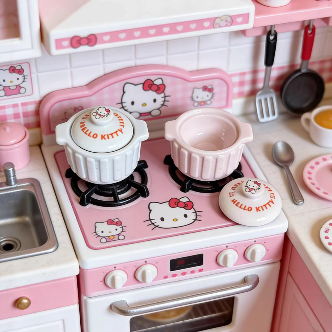 微缩仿真厨房用品模型 迷你小汤锅小孩过家家玩具 场景配件小摆件