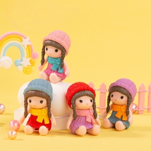 微景观创意装饰可爱卡通公仔小人偶小摆件仿真迷你场景拍摄小道具