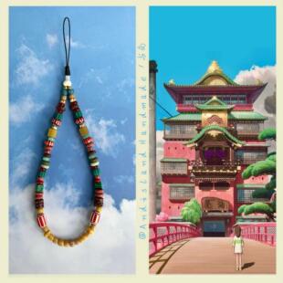 千与千寻的神隐 油屋 与岛设计小众原创精致手机链饰品挂饰