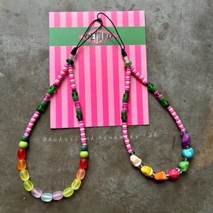 哈利波特 蜂蜜伯爵糖果店 与岛设计琉璃珠松石手机链