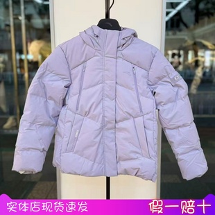 安踏ANTA2025冬新款女款火山岩六度芯防泼水连帽羽绒服162547906