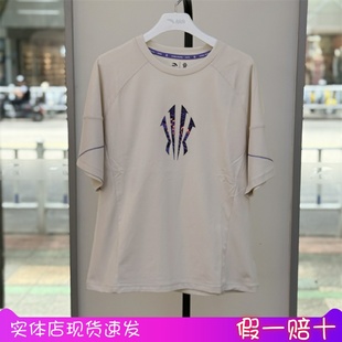 安踏352531111男大童儿童2025年夏秋篮球欧文针织短袖 T恤