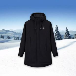 欧文连帽宽松保暖运动羽绒服172611903 新款 安踏男女同款 2025冬季