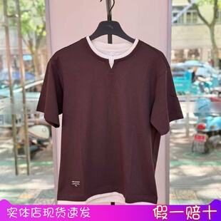 安踏正品男综训T恤衫2025夏新款时尚圆领针织短袖152637104