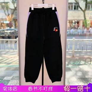 安踏儿童卫衣2026春季新款运动裤宽松女童长裤裤子卫裤362618719