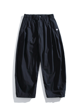 mayuEnjoy 春夏新款美式休闲港风设计感褶皱弯刀阔腿工装长裤