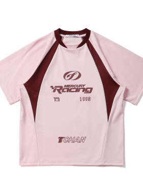 BLACK ARMADA 2025美式复古撞色拼接休闲抗菌凉感速干健身足球服