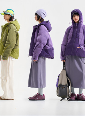 BLACK ARMADA 户外加厚白鸭绒连帽旅行羽绒服防风保暖工装冲锋衣