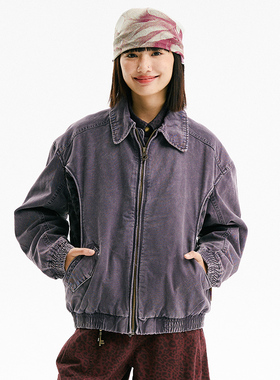 BLACK ARMADA 秋季设计感做旧重磅工装夹克潮牌拼接底特律外套