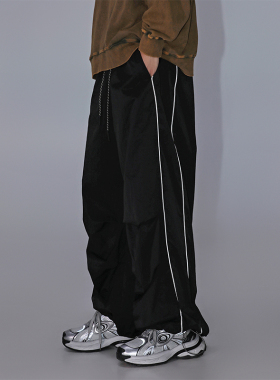 BLACK ARMADA 工装速干空气伞兵裤春秋季廓形美式高端休闲直筒裤