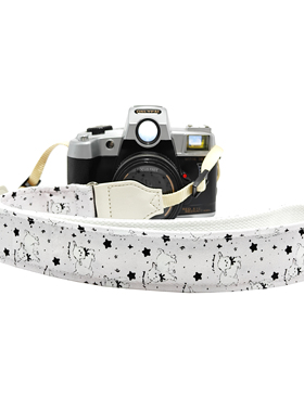 粉色小羊星【生日礼物】斜挎挂脖可调相机CCD单反微单拍立得背带