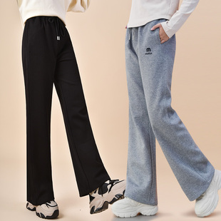 女童秋冬季裤子2025新款女孩百搭青少年初高中学生运动加绒休闲裤