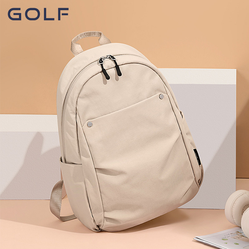 GOLF时尚双肩包女2025新款轻量化电脑背包大容量旅行包舒适通勤包