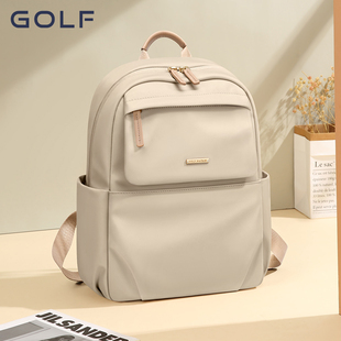 百搭书包 双肩包户外郊游背包大学生通勤经典 GOLF2025新款 女士时尚