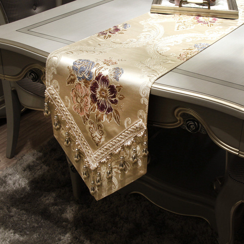 桌旗现代简约欧式茶几电视柜餐桌布隔热垫样板间布艺软装可定制