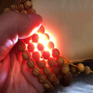 长白山琥珀木全透光佛珠手串东北松明子帝王血龙木沉香明丁男珠子