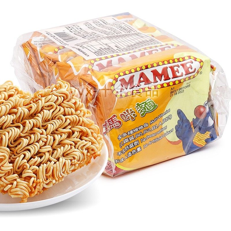 马来西亚MAMEE妈咪面点心面干脆面香脆方便休闲零食60g*5连包X,零食/坚果/特产,膨化食品,淘宝优惠券,粉丝福利购,淘宝优惠卷