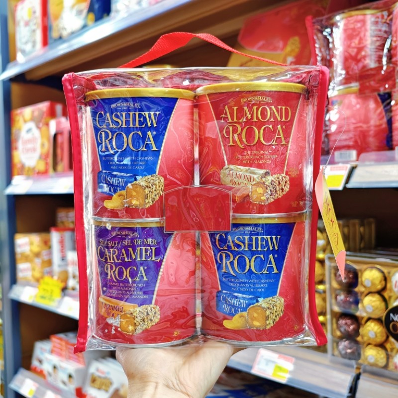 美国进口Almond Roca乐家扁桃仁巧克力糖果礼盒4罐装零食喜糖送礼,零食/坚果/特产,棉花糖/牛轧糖/充气糖果,淘宝优惠券,粉丝福利购,淘宝优惠卷