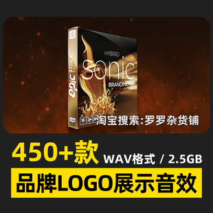 485款LOGO展示品牌音效动态图形转场企业宣传片FCPX达芬奇PR剪映