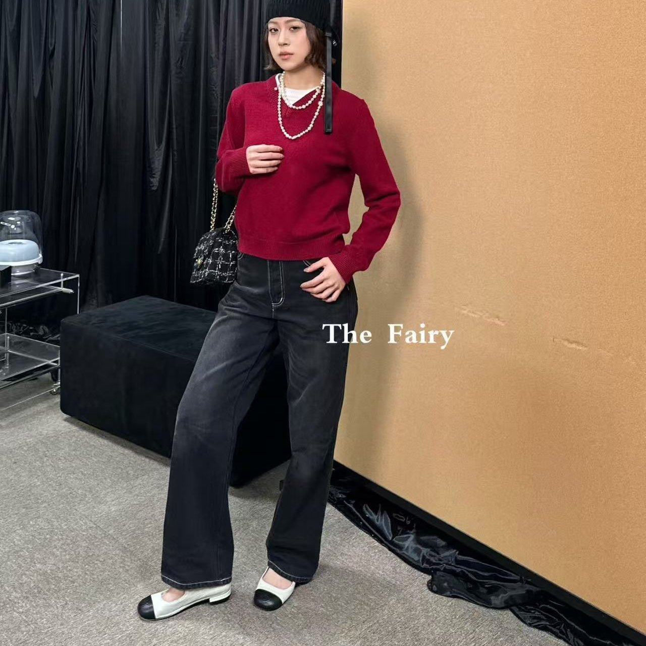 好漂亮假两件针织套头衫女2026年早春新款短上衣宽松休闲时尚气质