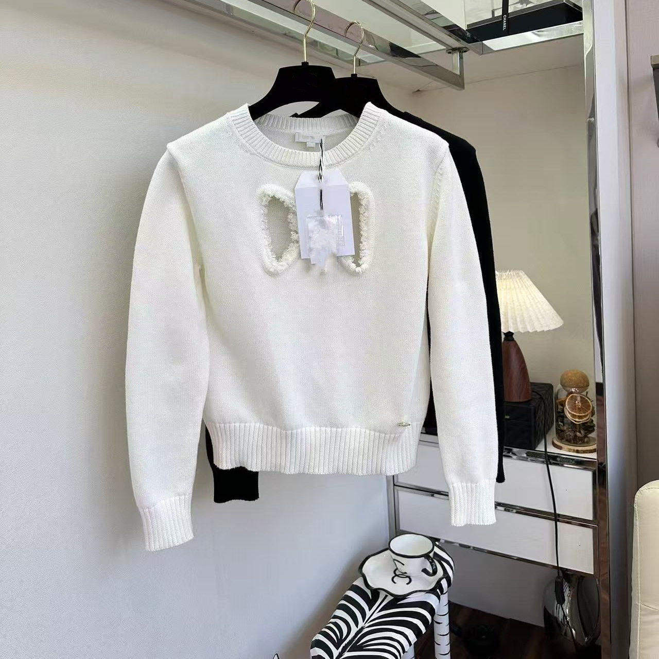 好漂亮好漂亮蝴蝶结针织半袖打底衫女2025年冬季新款套头衫修身潮