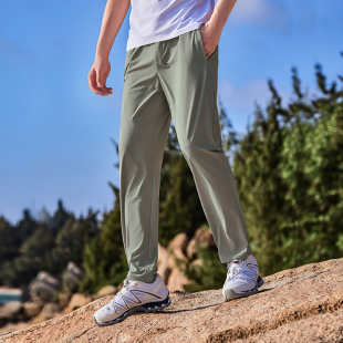 裸感裤 凉感户外裤 拓路者夏季 快干裤 子男休闲直筒透气长裤 薄款