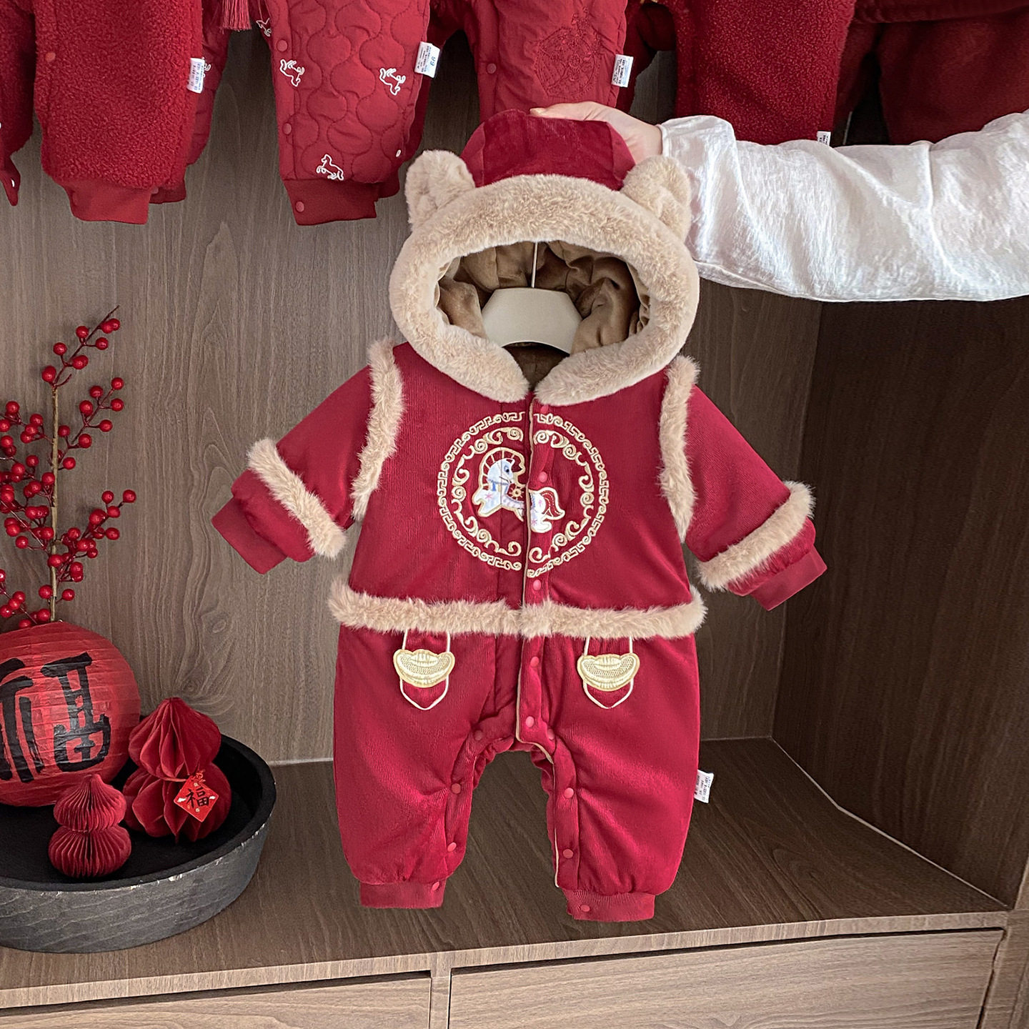 婴儿拜年服冬装过年新年装分连体衣外出服棉服男宝宝喜宴衣服加厚,童装/婴儿装/亲子装,儿童礼服,淘宝优惠券,粉丝福利购,淘宝优惠卷