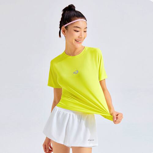 DYISE瑜伽服女速干衣跑步运动T恤户外训练透气健身衣弹力23008