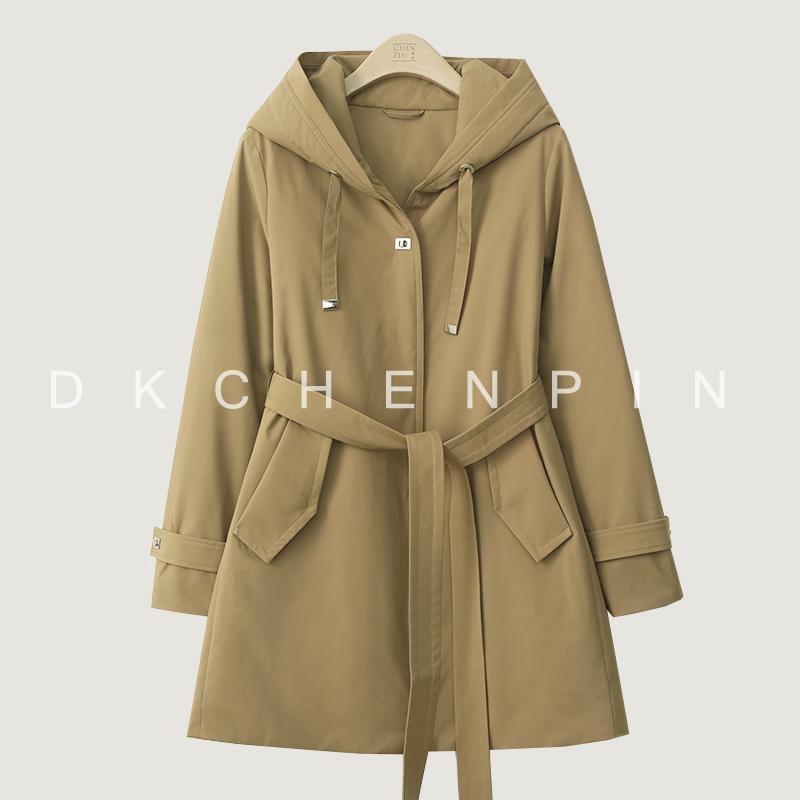 2024冬中长款连帽羽绒服