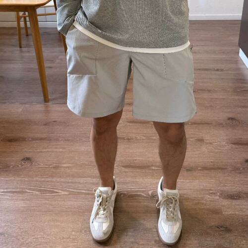 LTT运动休闲速干轻薄弹力透气健身户外夏季男士潮牌短裤