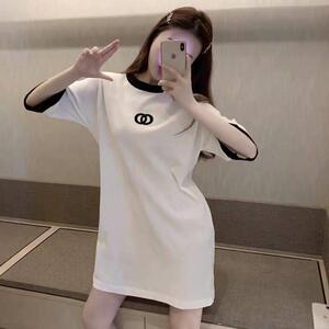 国2韩026春夏新02轻熟风洋派刺裙绣针装织洋时尚显瘦气质T恤子女
