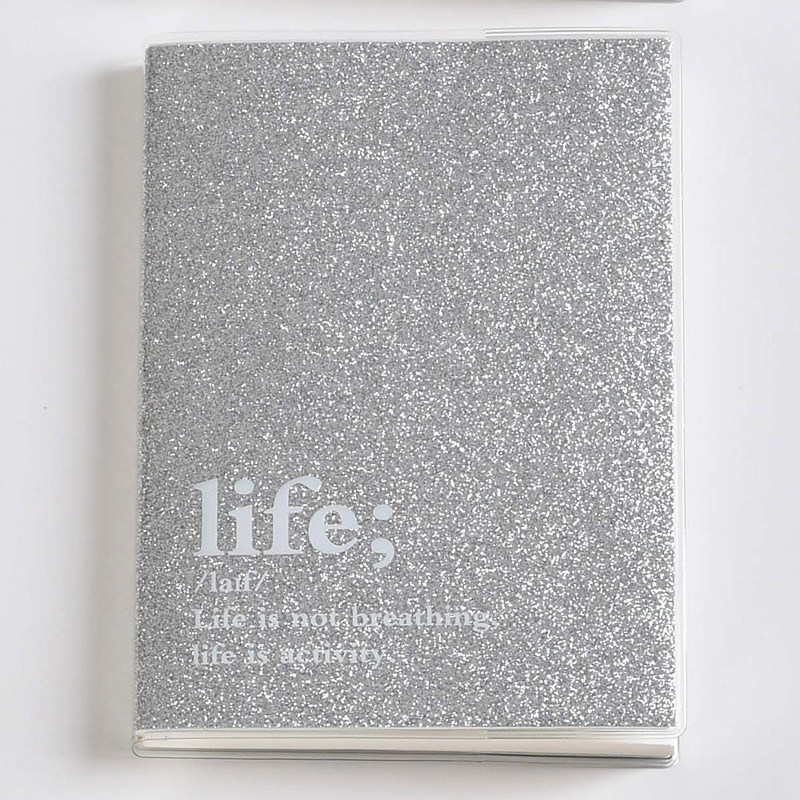 학생 수첩 줄지어 메모장 일기장 사무용품 PVC 봉투 컬러파우더 하드커버