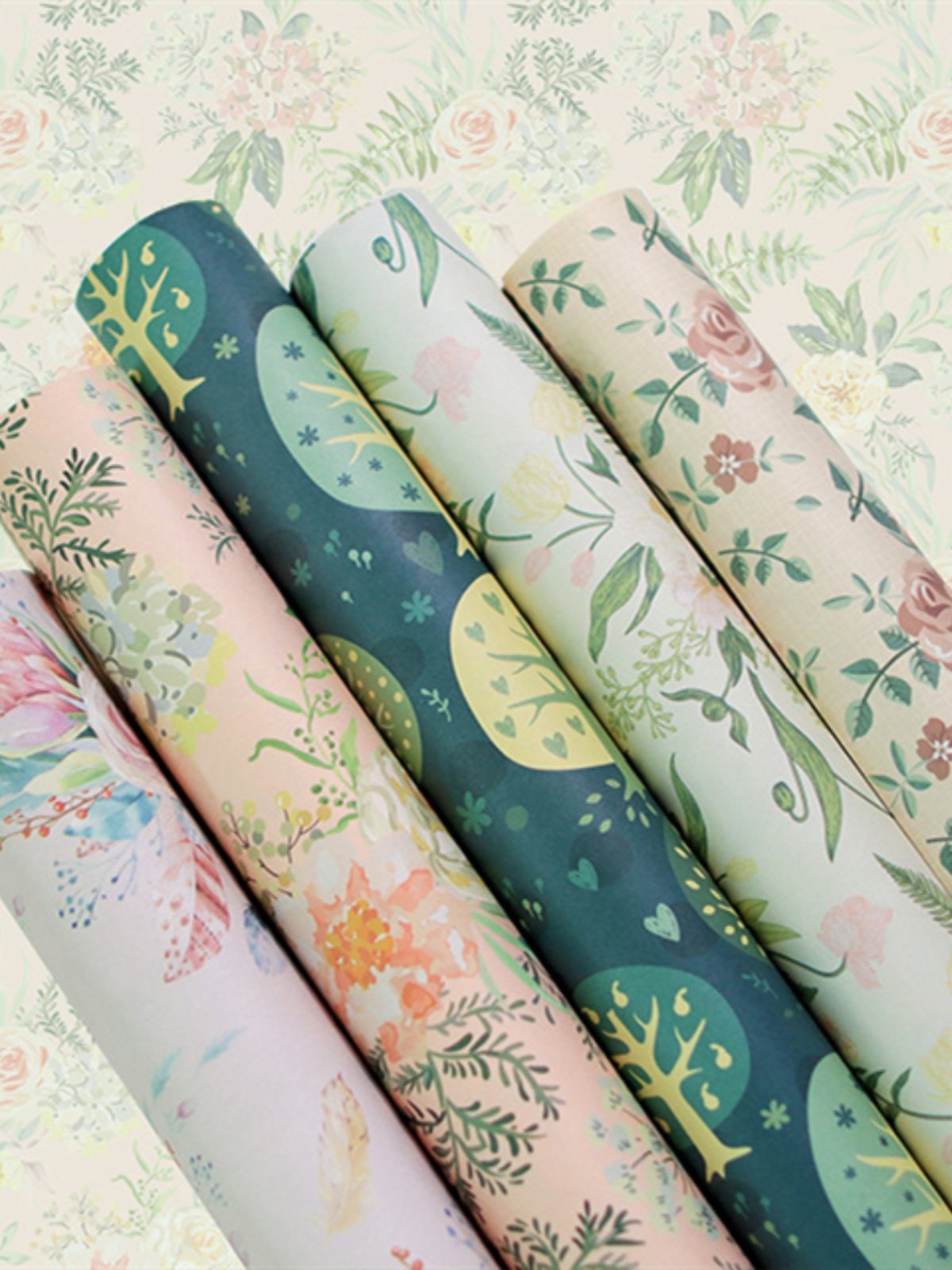 하이 엔드 스타일 선물 포장지 발렌타인 데이 생일 선물 포장지 DIY 수제 종이 가방 책 종이 배경 종이