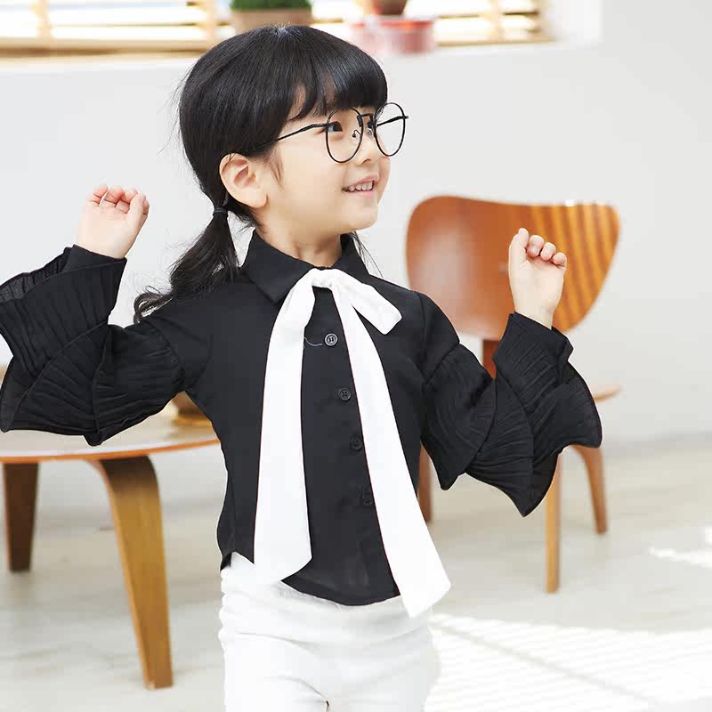 Chemise fille à manche longue - Ref 2086155 Image 1