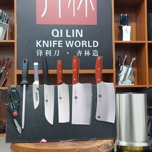 网红齐林菜刀家用切肉片刀厨房砍骨刀快手抖音同款财刀齐涛小刀具
