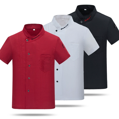 Летняя шеф-повар Работая одежда мужская одежда с короткими рукавами.