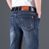 2022牛仔裤男冬季四季常规直筒男裤弹力修身休闲男士裤子816-P35，男装牛仔裤，星座205-2