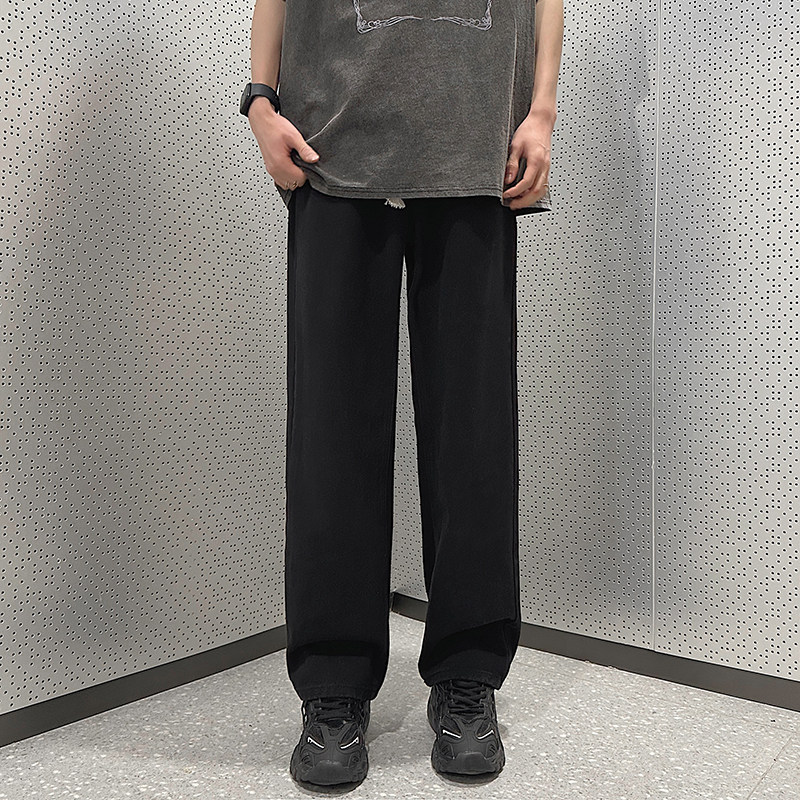 牛仔裤男士2025春季高街直筒阔腿休闲长裤子K96-P32,男装牛仔裤,星座205-2