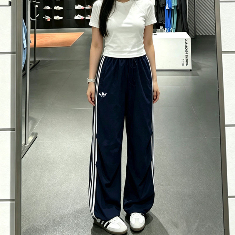 奥莱折扣｜小红书推荐春夏季薄款男女长裤休闲宽松阔腿直筒情侣裤