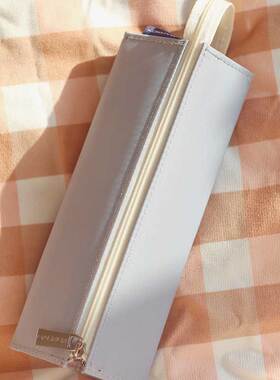 羽生结弦同款国誉笔袋一米新纯系列kokuyo日本日系文具袋简约男孩子小学生大容量文艺ins风小众高颜值文具盒