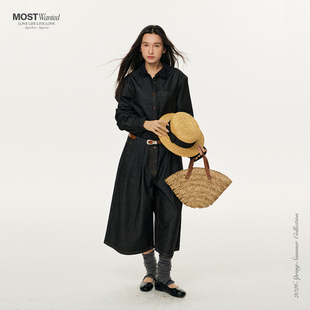 mostwanted手工钩针领不掉色原牛休闲牛仔衬衫女2026春季牛仔外套