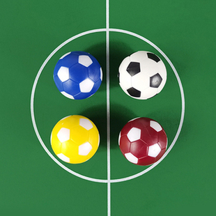 足球机配件专用迷你实心黑白多色小足球鱼缸造景防掉眼 多规格桌式