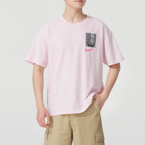 正品Nike耐克新款男时尚休闲针织透气圆领篮球运动T恤HJ3326