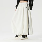 新款 ADIDAS阿迪达斯三叶草宽松女运动休闲半身裙花苞裙KE3441 正品