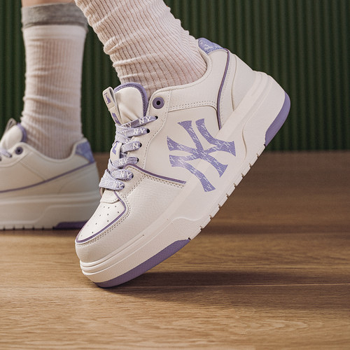 MLB男女厚底低帮百搭休闲鞋板鞋